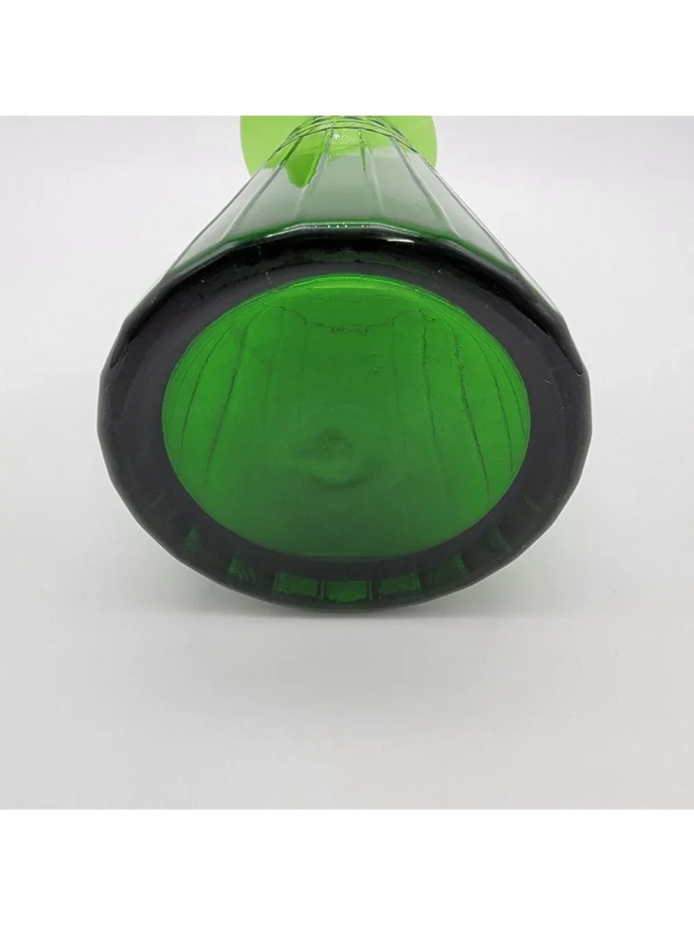 Vintage Pier 1 Emerald Green Glass Fauna Carafe